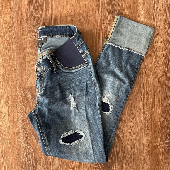 Indigo Blue Denim - INDIGO BLUE secret fit belly maternity jeans